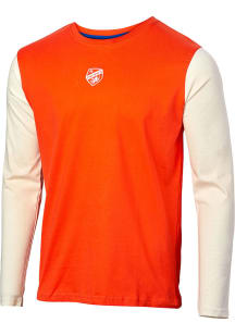 FC Cincinnati Orange Color Block Primary Long Sleeve Fashion T Shirt