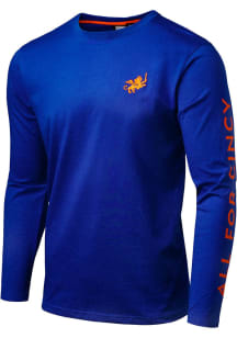 FC Cincinnati Blue Left Chest Sleeve Hits Long Sleeve Fashion T Shirt