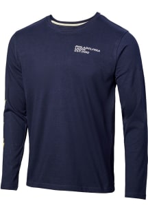 Philadelphia Union Navy Blue Left Chest Sleeve Hits Long Sleeve Fashion T Shirt