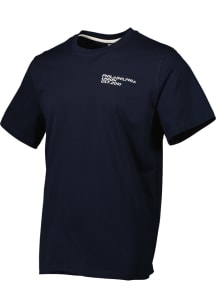 Philadelphia Union Navy Blue Back Crest Short Sleeve Fashion T Shirt
