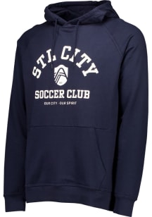 St Louis City SC Mens Navy Blue Heart and Soul Long Sleeve Hoodie