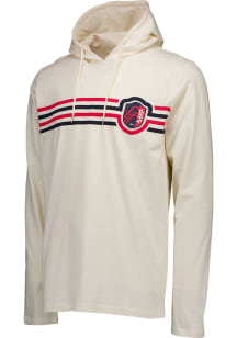 St Louis City SC Mens White Stripes Long Sleeve Hoodie