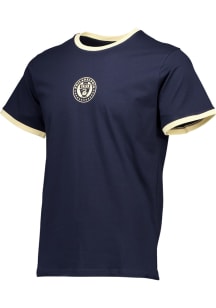 Philadelphia Union Navy Blue Ringer Short Sleeve Fashion T Shirt