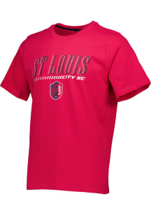 St Louis City SC Red Stack Wordmark Short Sleeve T Shirt
