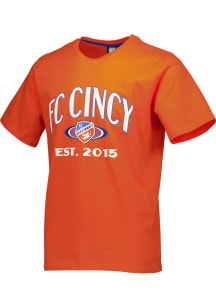 FC Cincinnati Orange Arch Mascot Short Sleeve T Shirt