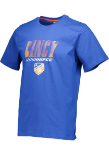 FC Cincinnati Blue Stack Wordmark Short Sleeve T Shirt