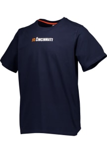 FC Cincinnati Navy Blue Bold Wordmark Short Sleeve T Shirt