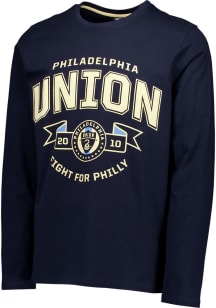 Philadelphia Union Navy Blue Arch Banner Long Sleeve T Shirt