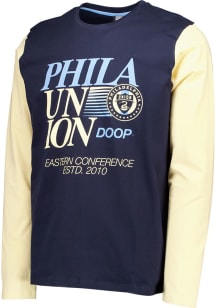Philadelphia Union Navy Blue Typewriter Long Sleeve T Shirt