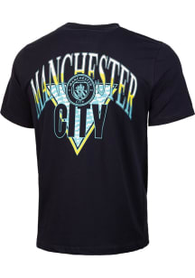 Manchester City FC Navy Blue Retro Graphic Short Sleeve Fashion T Shirt