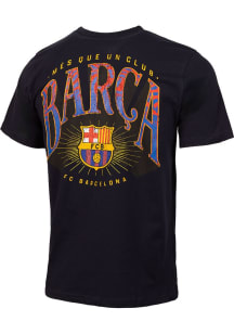 FC Barcelona Navy Blue Retro Graphic Short Sleeve Fashion T Shirt