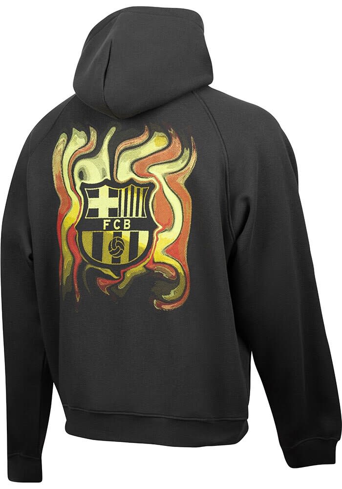 FC Barcelona Mens CHARCOAL Dream Oversized Hoodie - 13210249