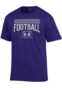 Champion Northwestern Wildcats Purple Wrigley Field 2024 Football Short Sleeve T Shirt