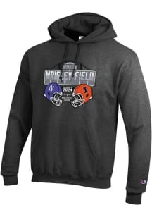 Mens Illinois Fighting Illini Charcoal Champion Illinois vs. Northwestern Hooded Sweatshirt