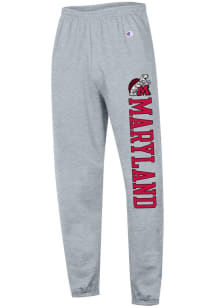 Mens Maryland Terrapins Grey Champion 0 Closed Bottom Vintage Logo Sweatpants