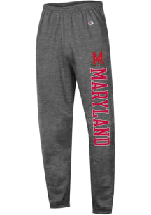 Mens Maryland Terrapins Charcoal Champion 0 Closed Bottom Team Logo Sweatpants