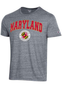 Maryland Terrapins Grey Champion 0 Arch Name Triblend Short Sleeve T Shirt