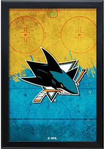 San Jose Sharks Snap Frame LED Sign - Black