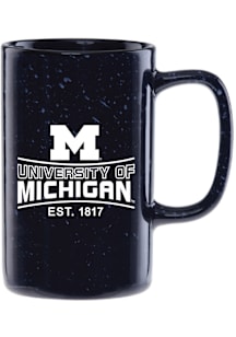 Michigan Wolverines Tall Camper Ceramic Mug - Blue
