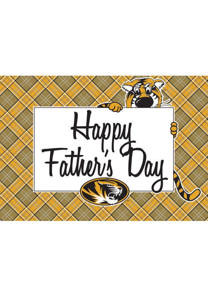Missouri Tigers Fathers Day Card