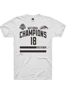Wyatt Schingoethe Rally Mens White Western Michigan Broncos NIL 2025 National Champions Shirzee Pl..