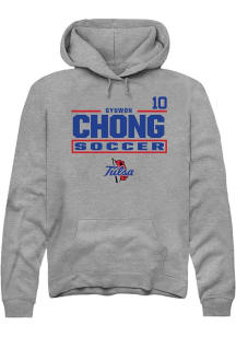 Gyuwon Chong Rally Mens Graphite Tulsa Golden Hurricane NIL Stacked Box Player Hood
