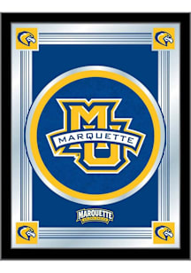 Marquette Golden Eagles Logo Hanging Back Bar Mirror