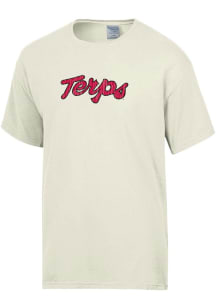 Maryland Terrapins ComfortWash Design Short Sleeve T Shirt - Oatmeal