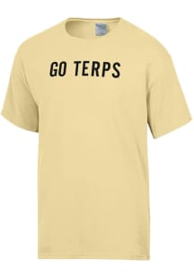 Maryland Terrapins ComfortWash Design Short Sleeve T Shirt - Gold