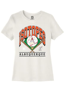 Summit Sportswear Albuquerque Isotopes Womens White Homefield Short Sleeve T-Shirt