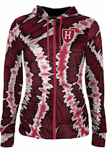 ProSphere Harvard Crimson Womens Crimson Tie Dye Light Weight Jacket