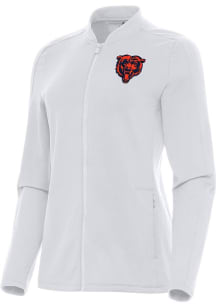 Antigua Chicago Bears Womens White Alternate Continual Light Weight Jacket