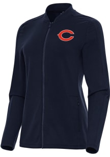 Antigua Chicago Bears Womens Navy Blue Continual Light Weight Jacket