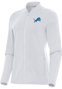 Antigua Detroit Lions Womens White Continual Light Weight Jacket