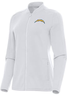 Antigua Los Angeles Chargers Womens White Continual Light Weight Jacket