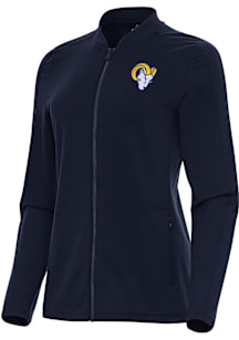 Antigua Los Angeles Rams Womens Navy Blue Continual Light Weight Jacket