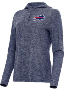 Antigua Buffalo Bills Womens Navy Blue Daybreak Qtr Zip Pullover