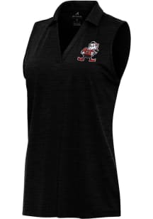 Antigua Cleveland Browns Womens Black Classic Layout Polo Shirt