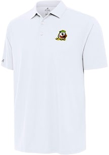 Antigua Oregon Ducks Mens White Era Short Sleeve Polo