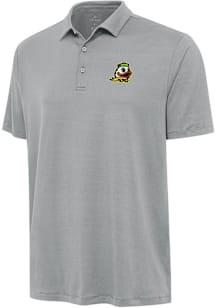 Antigua Oregon Ducks Mens Grey Reprocess Recycled Short Sleeve Polo
