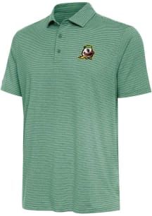 Mens Oregon Ducks Green Antigua Scheme Short Sleeve Polo Shirt