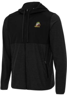 Mens Oregon Ducks Black Antigua Sway Light Weight Jacket