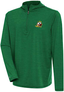 Antigua Oregon Ducks Mens Green Tidy Long Sleeve Qtr Zip Pullover
