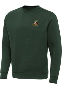 Mens Oregon Ducks Green Antigua Victory Crew Sweatshirt