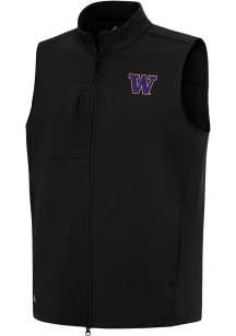 Mens Washington Huskies Black Antigua Demand Vest