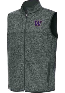 Mens Washington Huskies Grey Antigua Fortune Vest