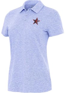 Antigua Womens Lavender WNBA 2024 All Star Game Matter Short Sleeve Polo Shirt