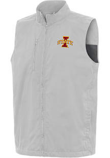 Antigua Iowa State Cyclones Mens Grey Brisk Sleeveless Jacket