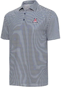 Antigua Arizona Wildcats Mens Navy Blue Skills Short Sleeve Polo