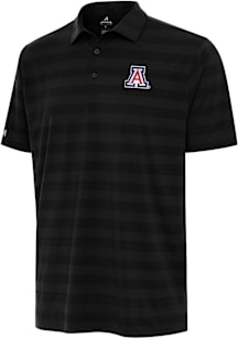 Antigua Arizona Wildcats Mens Black Tunnel Short Sleeve Polo